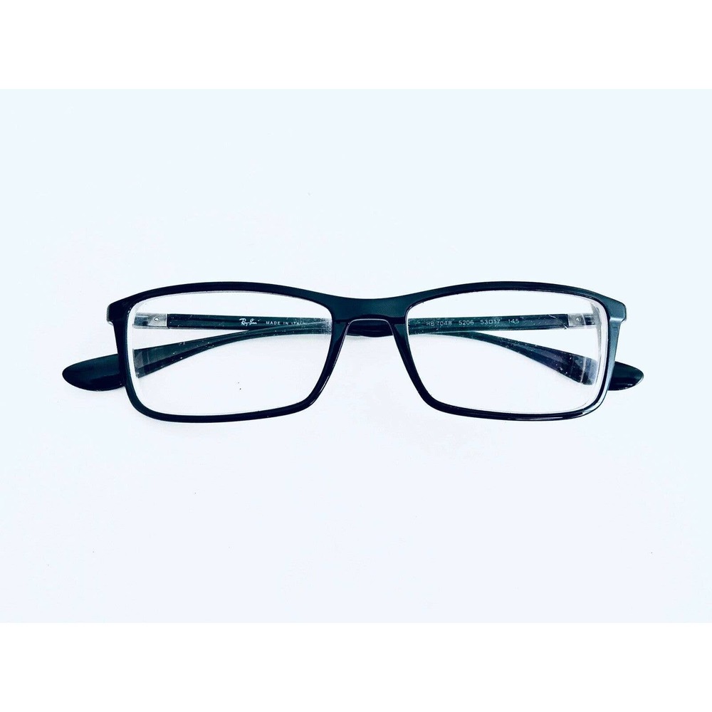 Rayban Black Thin Rectangular Glasses - image 6